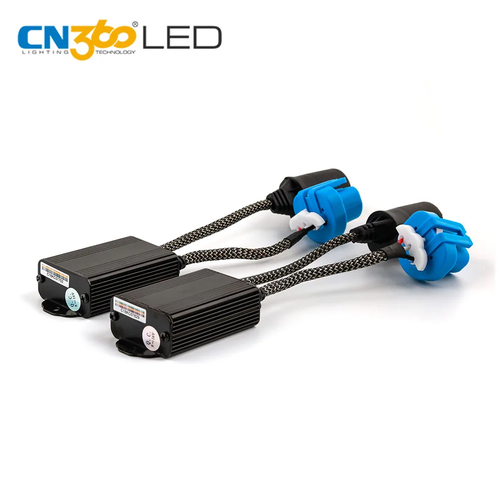 Автомобильные светодиодные фары Canbus предупреждение Canceller Decoder H4 H13 9004 9007