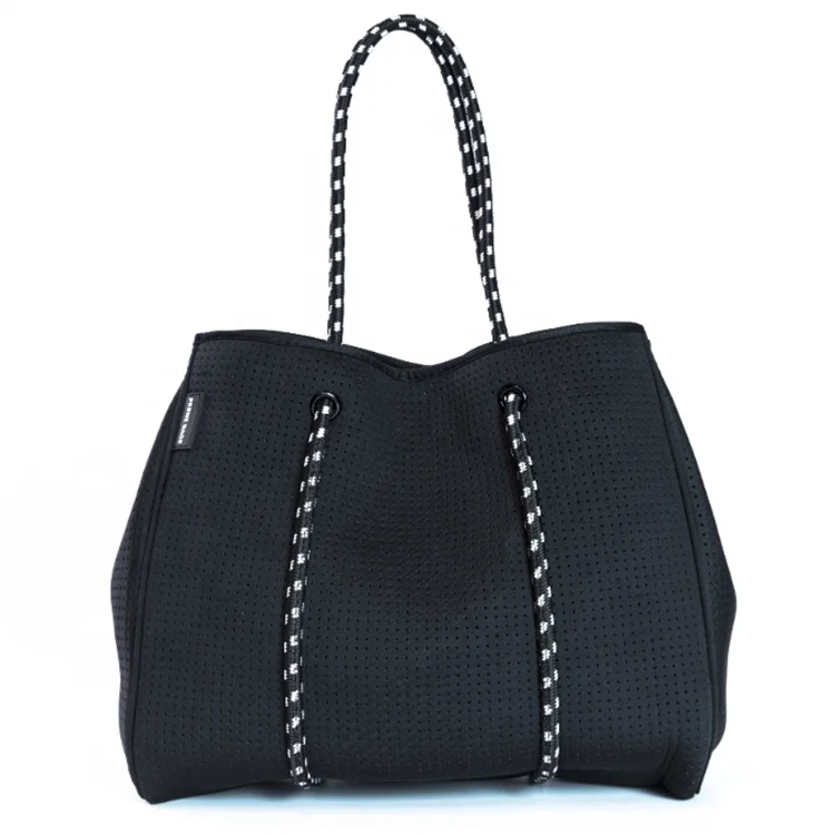 
Custom Made Large Perforated Neoprene Beach Tote Bag 