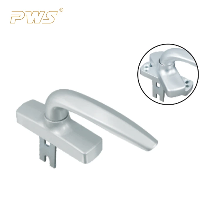 80118917 PWS PVC Hardware aluminium window handle Casement door Handle casement window lock handle
