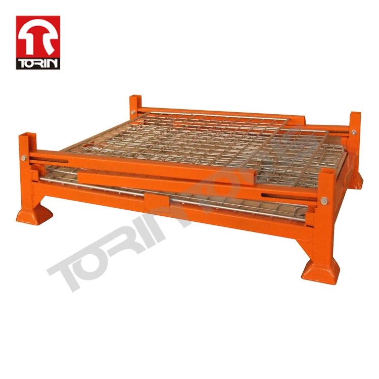 Torin SWK8013 Folding stackable parts box	wire mesh pallet container metal pallet
