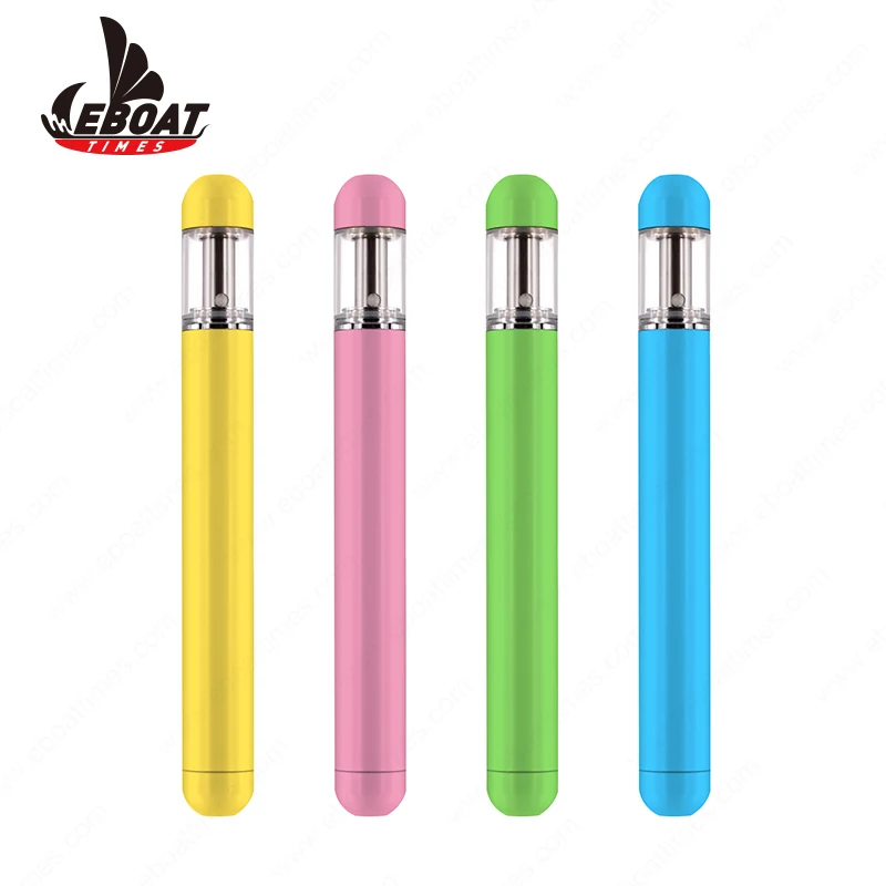 Eboat Times O5 EMPTY 1.0ml glass ceramic cartridge usb rechargeable disposable vape pen for cbd thick oil