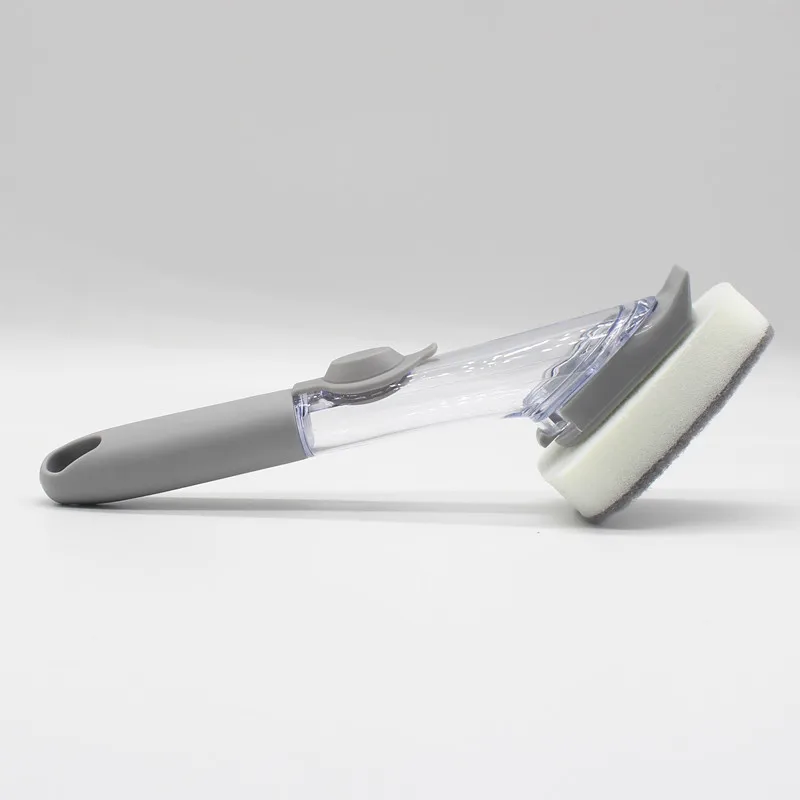 Strong decontamination luxury soap dispensing bathtub clean brush with exchangeable head