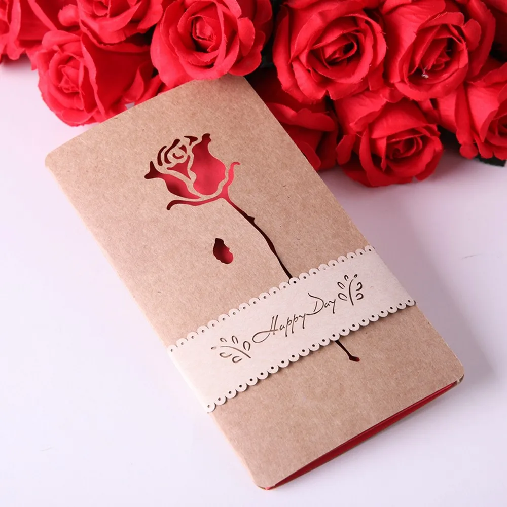 Best Wishes Paper Craft Folding Greeting Cards for Invitation