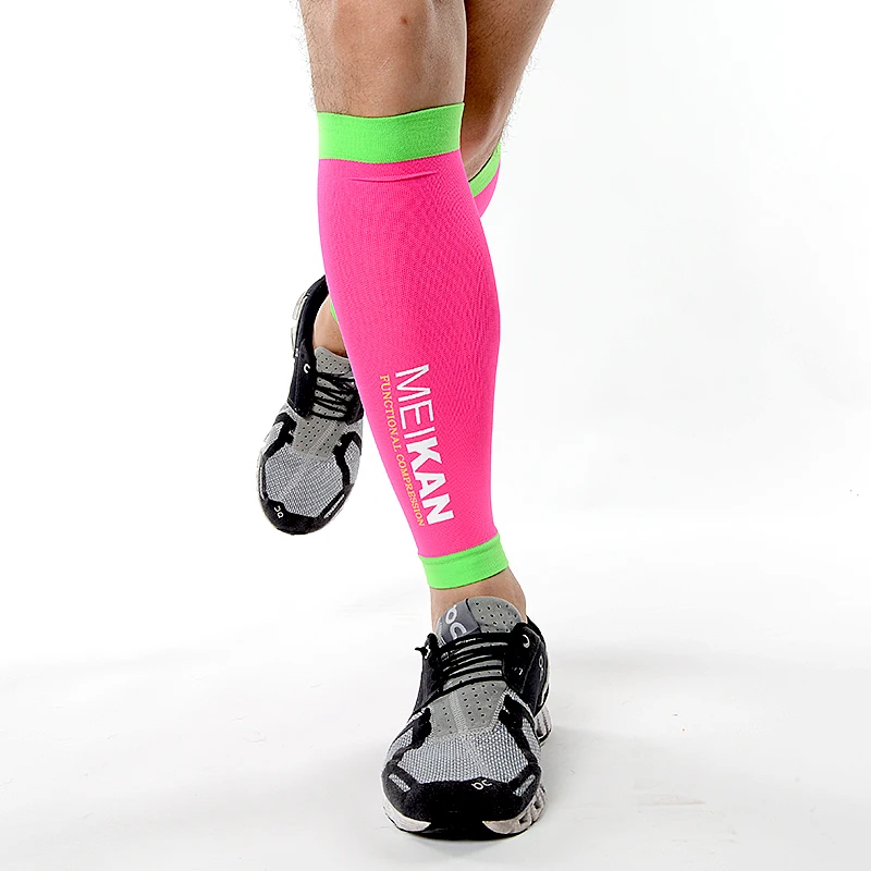 
MEIKAN In Stock Hot Sale Colorful Stretch Fitness Exercise Sports running Calf Compression Sleeve for Running enthusiasts 