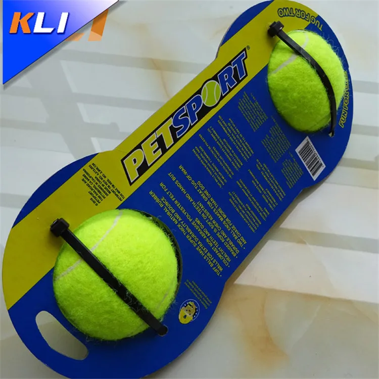 High quality cotton rope chew tennis pet dog toys bouncing ball