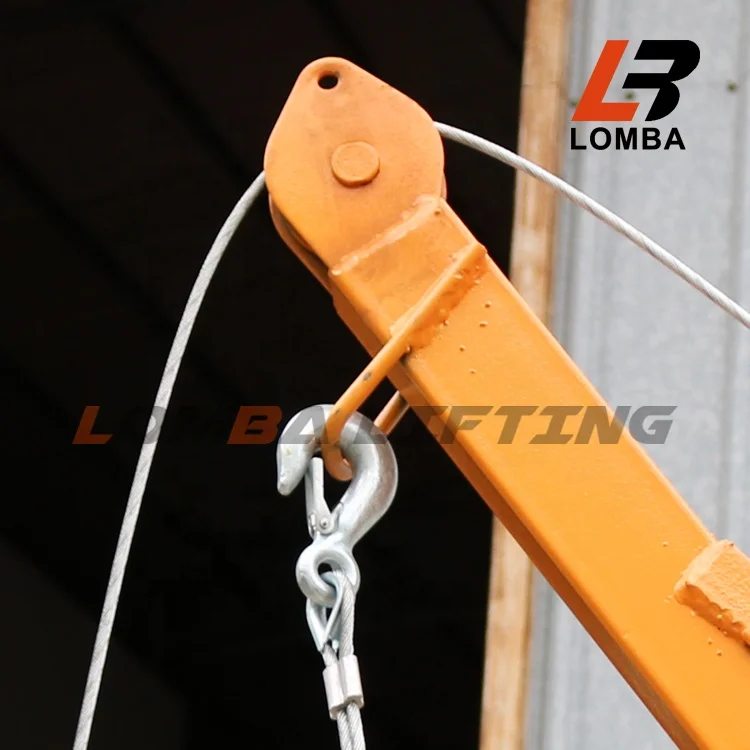 High quality 2000LB Mini Electric Winch 220v Pickup Truck Mounted Lifting Crane