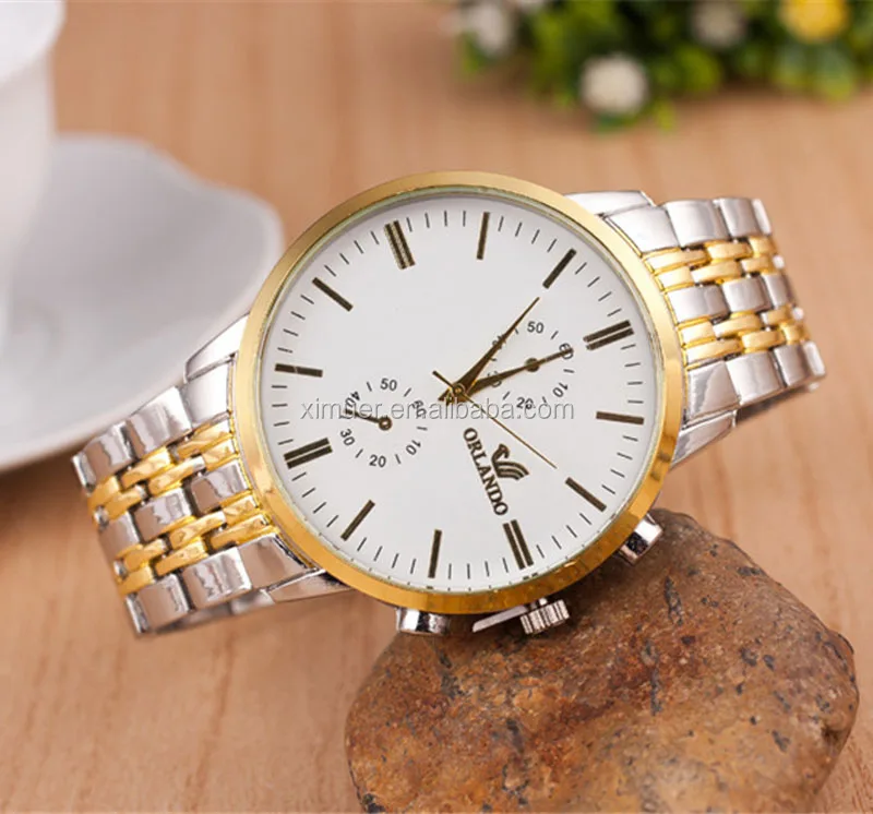 Wholesale stainless steel watch quartz watch business men watch