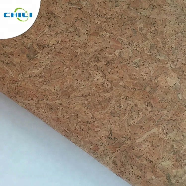 Eco friendly waterproof high quality wooden natural cork PU shoe leather fabric