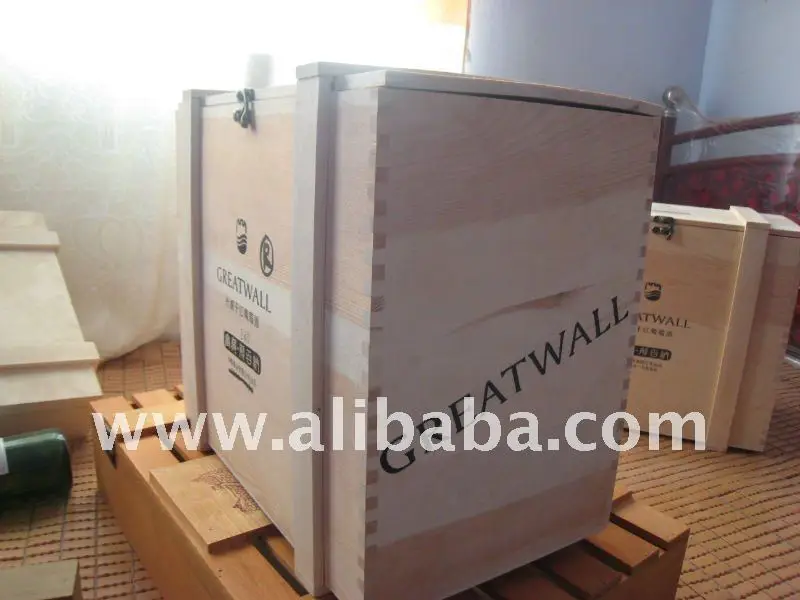 Wooden Wine Box for 6 bottles