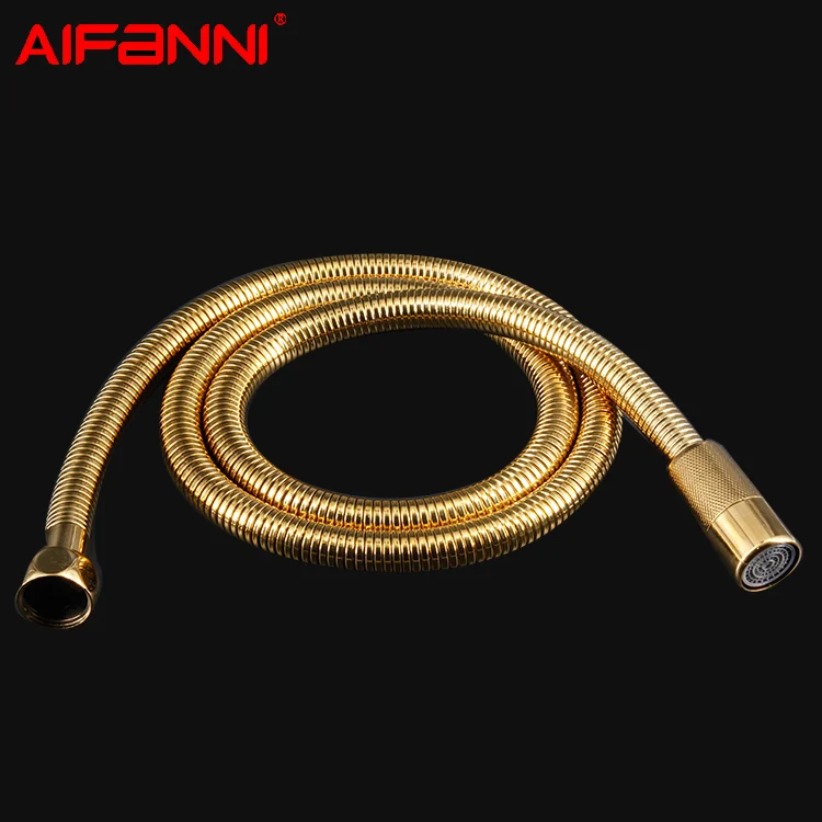 2017 competitive hot product brass double lock shower hose