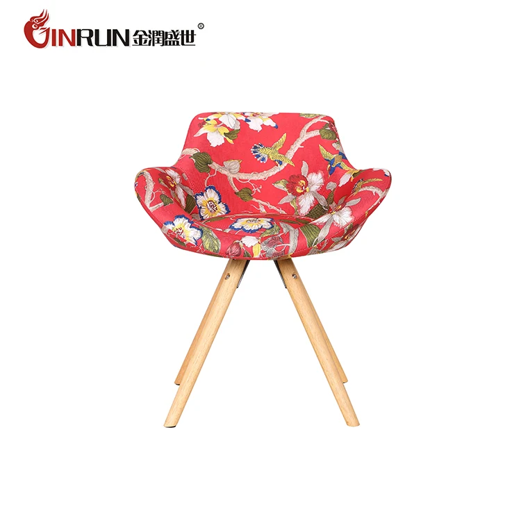 
Popular PP bar chair with wooden legs leisure chair 