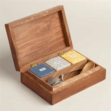 2019 New Design Wooden Tea Gift Box Packaging Gift Box