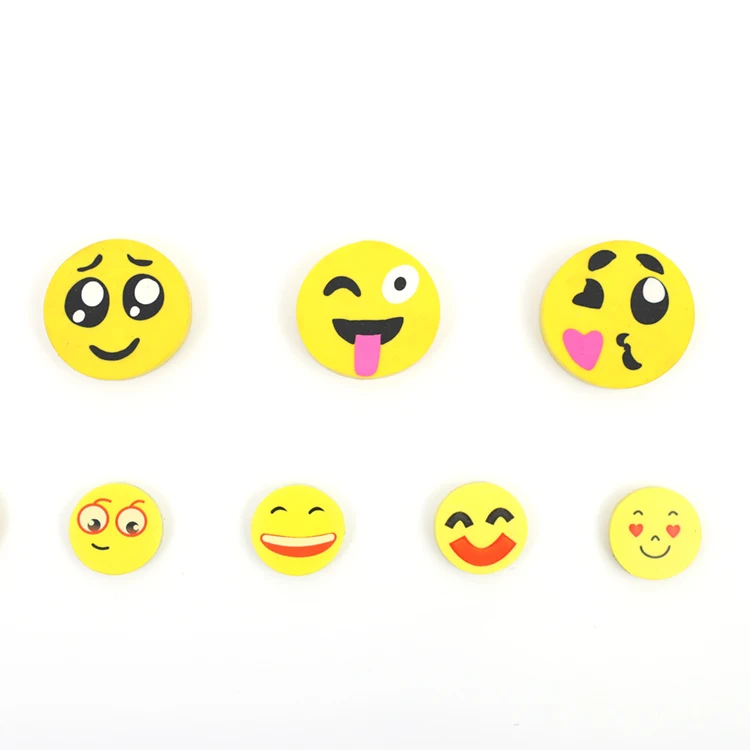 Best Prices Laser Nubuck Eraser Of Yellow Emoticons  In Store