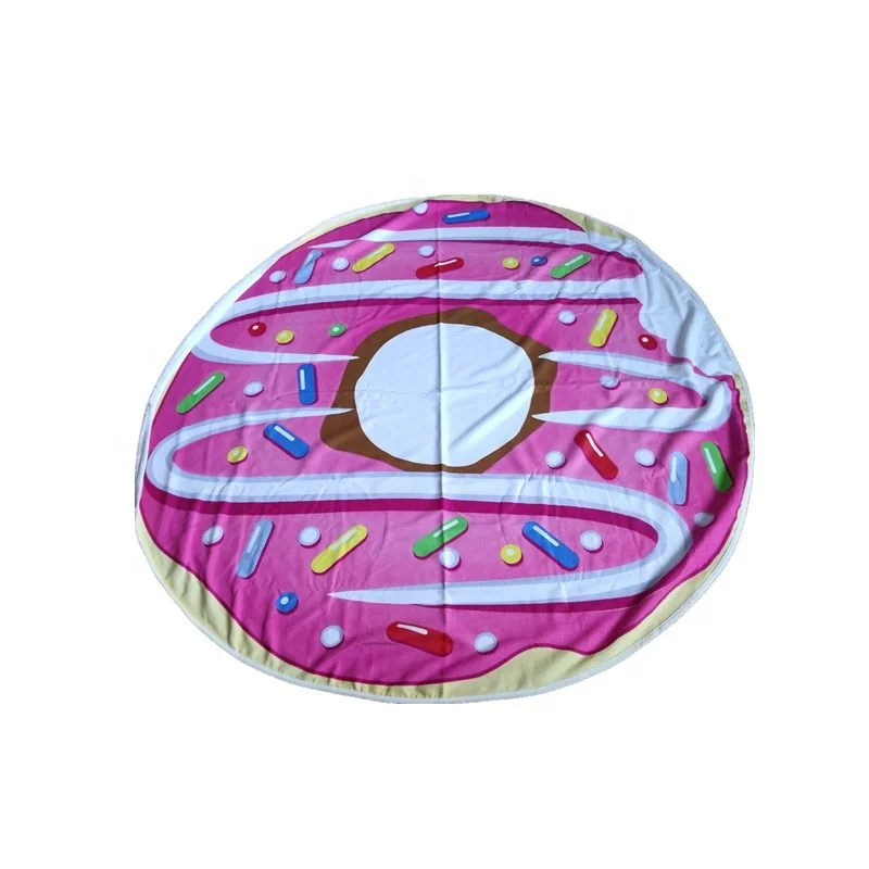 Top quality Microfiber Round Beach Towel 150cm Bath Towels for beach  used