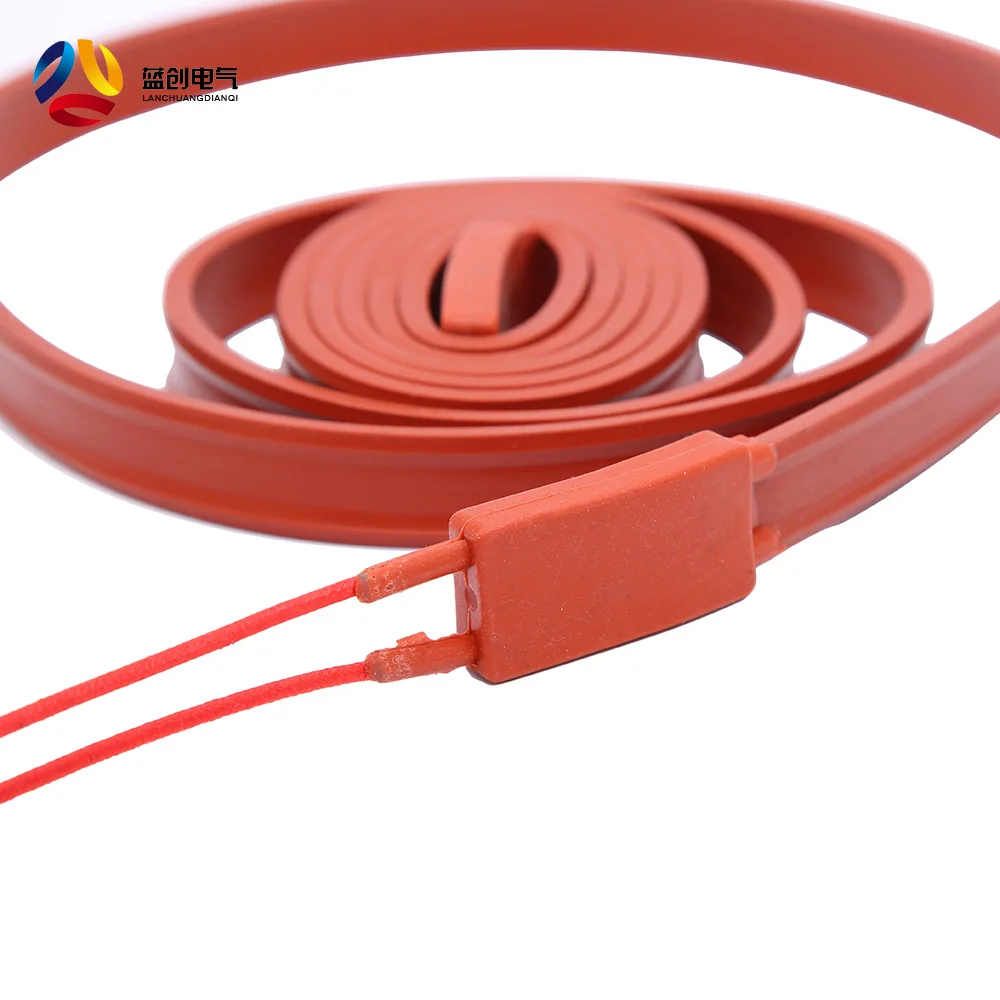 Air drum heating band 12V/240v silicone rubber film heater Silicone Belt Pipe Heater