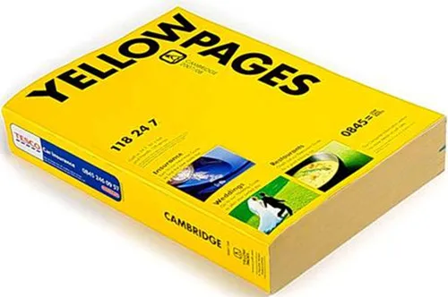 Thick cheap yellow pages directory book printing