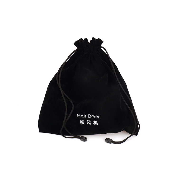 Wholesale Custom Logo Black Ecological Cotton Bag For Packaging