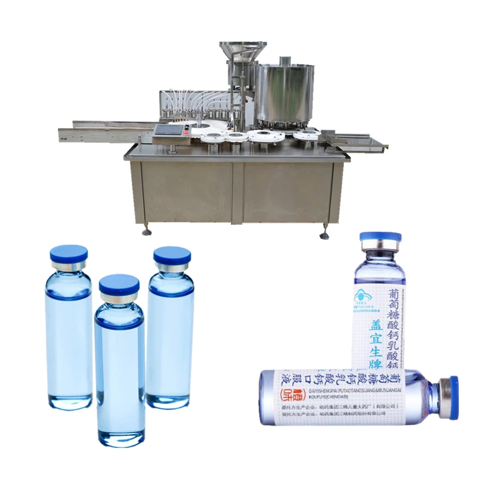 JB-K4 CE certification 8ml 15ml medical liquid penicillin bottle filling machine