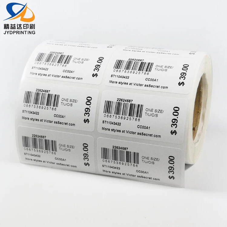 2019 New Barcode Label Sticker Roll Custom Anti-Counterfeiting Aluminium Barcode Metal Label Manufacture Barcode Label