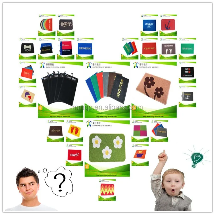 Manufacturers High Quality Entrance Welcome Floor Mat Door Pvc coil door mat