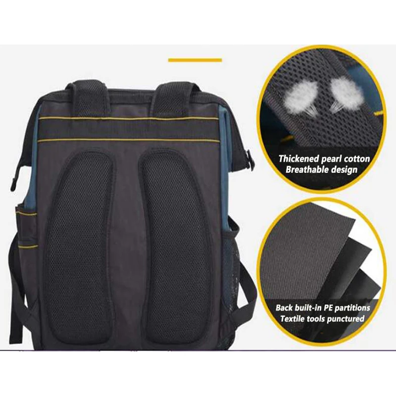 Functional Large Capacity Heavy Duty Laptop Backpack Tool Bag
