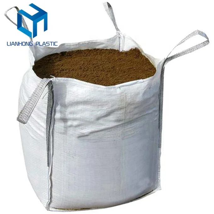 Transparent plastic jumbo big bag 1200kg cement bag China manufacturer Top Full Open fibc bag  for sand in Agriculture