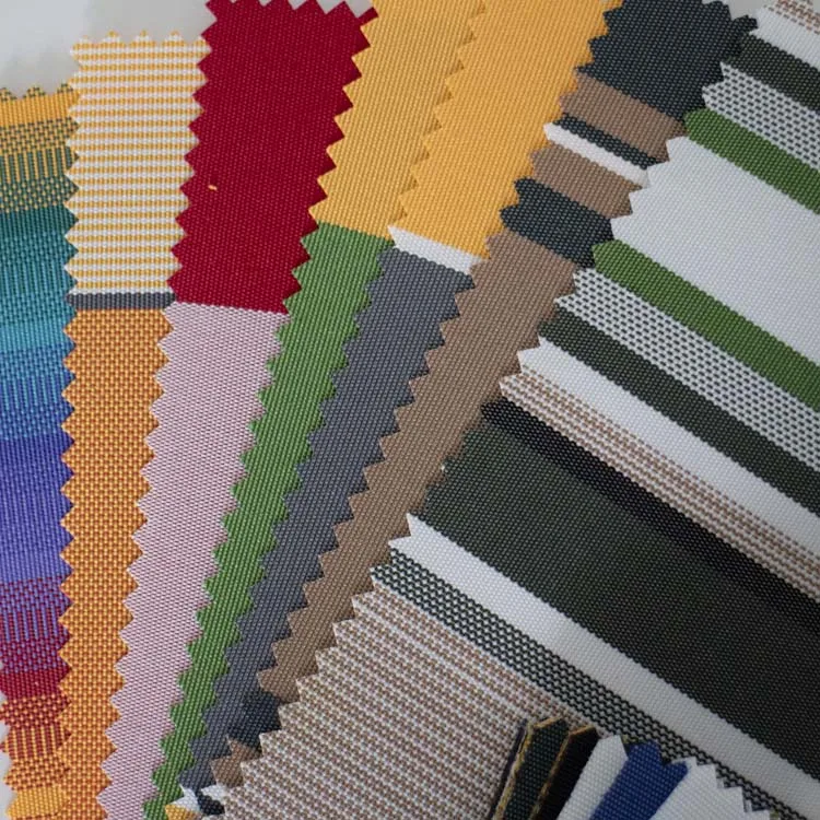 Good Quality Colour fastness Polyester PU Coated 600D Color Stripe Outdoors Oxford Fabric