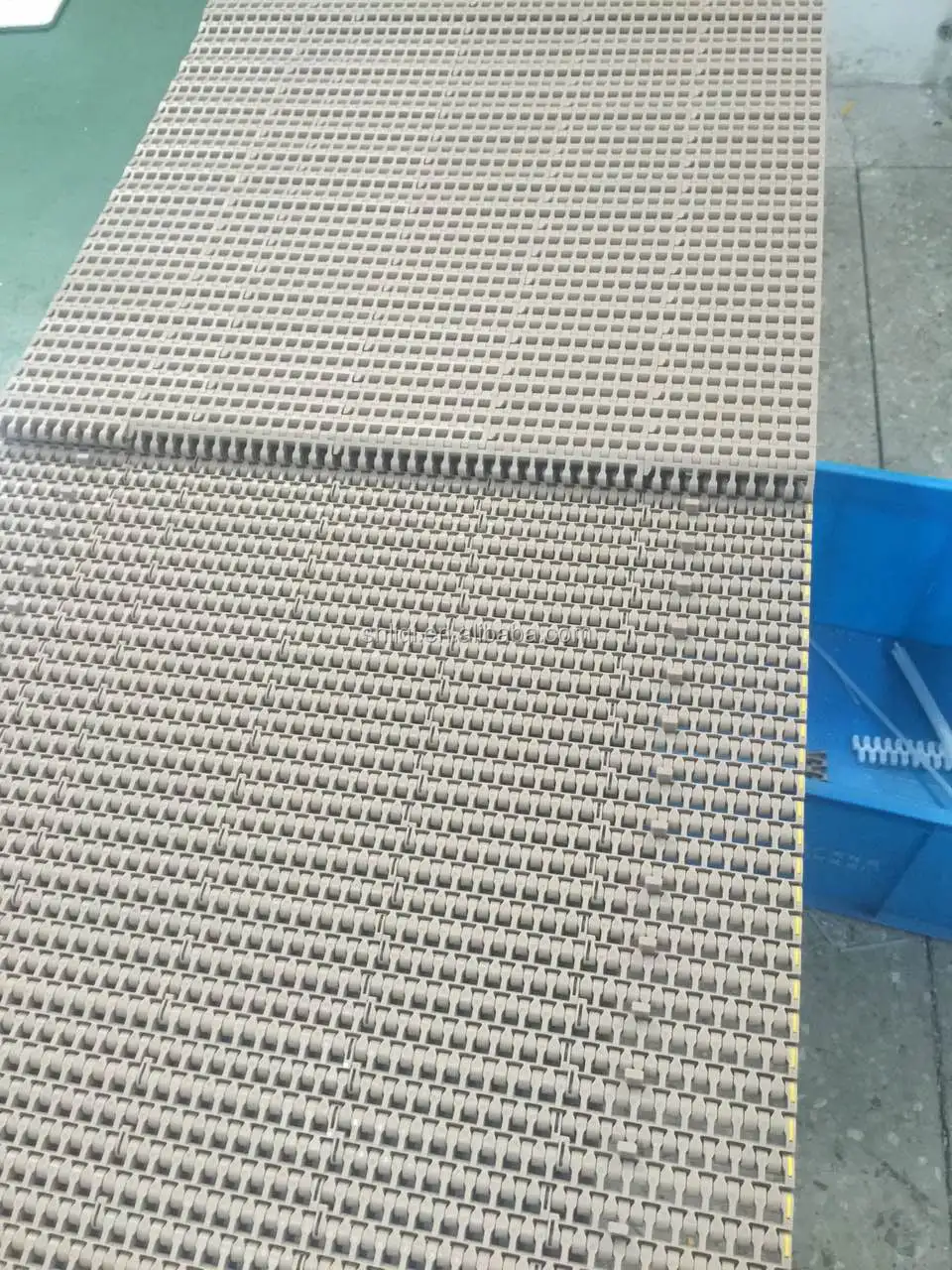 plastic chain conveyor belt Food grade PP material flat top plastic modular belt for conveyor machine