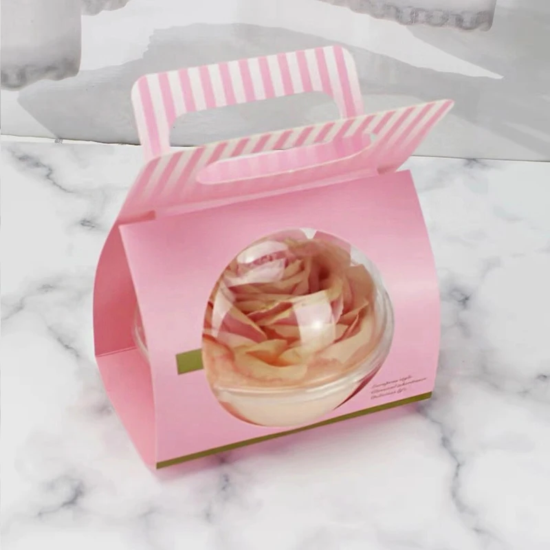 
Custom plastic clear Christmas decorations ball candy box birthday gift packing party wedding cake ball packaging 