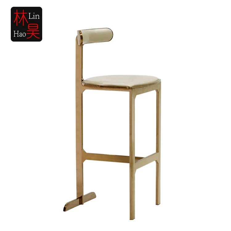 High quality stainless steel leather restaurant stools bar chair