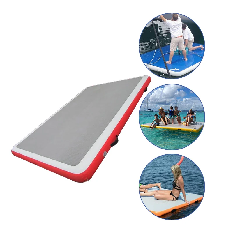 
Durable inflatable floating island high quality floating mat inflatable pontoon used floating dock 