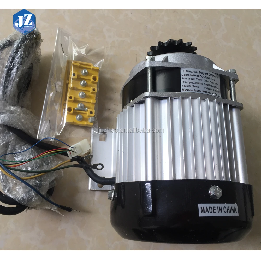 China Factory Direct Sell BM1418ZXF 500W 60V BLDC Brushless DC Motor for Small and Medium Size E-Tricycle