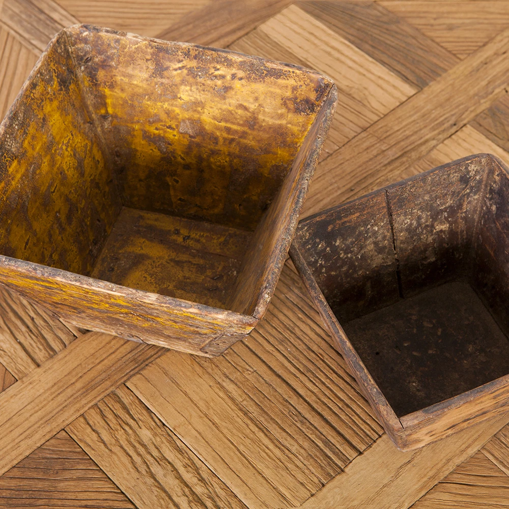 
antique home decor chinese wood rice measurement 