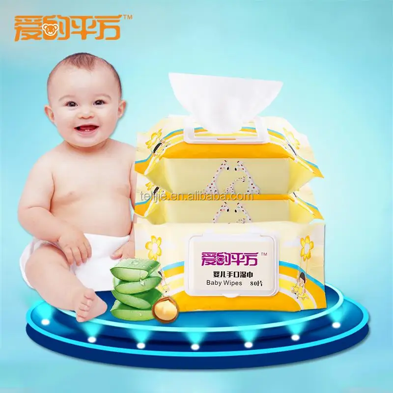 Disposable Baby Cleansing Spunlace Wet Wipes