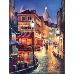 Modern City Night DIY Painting By Numbers Kit Acrylic Paint By Numbers Wall Art Picture For Home Decoration 40x50cm