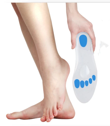 
ZRWD07 Wholesale Medical grade silicone pads Massaging Shoe Inserts Silicone Gel orthotic Insoles 