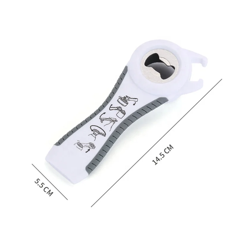 Wholesale 5 in 1 multipurpose can opener manual stainless steel bottle opener