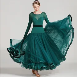 International Standard Ballroom Dance Dress  Lyrical Dance Costume Dress Women Long Ballroom Dancing Dress