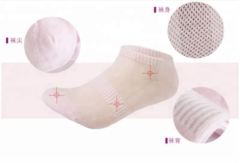 
Colorful women elite ankle socks gift box socks white boat socks 