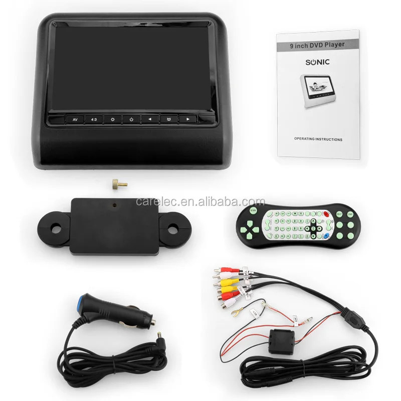 BEST SELL car headrest mount portable dvd player 9 inch High definition car mount portable dvd headrest player