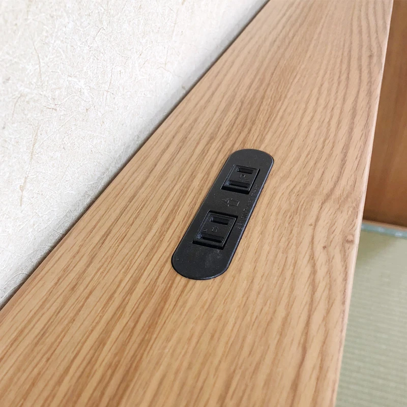 European style  white oak wooden bed