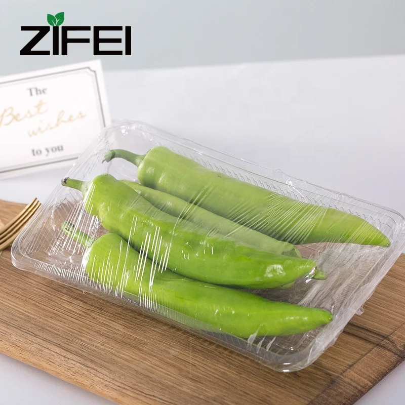 Disposable PET frozen food packaging big food plastic boxes used for fruit