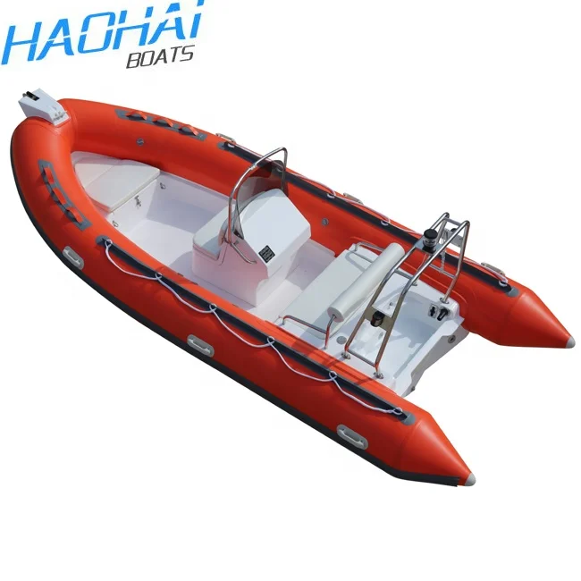 
China Hot Sale 15.7ft 4.8m Rigid Inflatable Rescue Rubber Boat with Console 