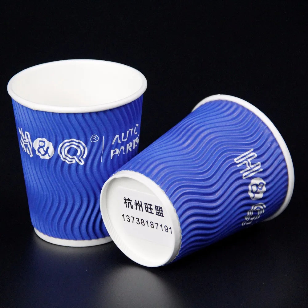 Premium Coffee Cups With Lids Insulated, Disposable Cup To Go Ripple Cups are Perfect For Hot and Cold
