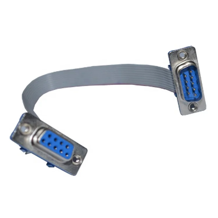 IDC to IDC to D sub DB 9p Flat Ribbon 2.54mm D sub Connector Cable