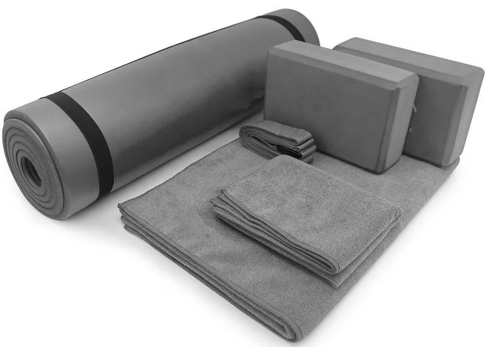 wholesale custom custom logo printing eva cork foam yoga block and yoga strap kit