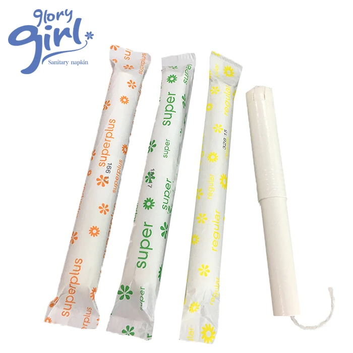 
Female Compact private label Applicator Organic Cotton Tampon 