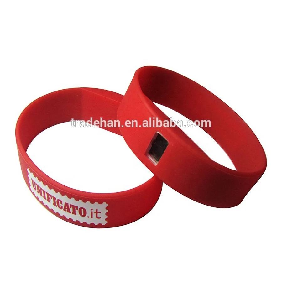 Power rubber silicone wristband bands with your logo
