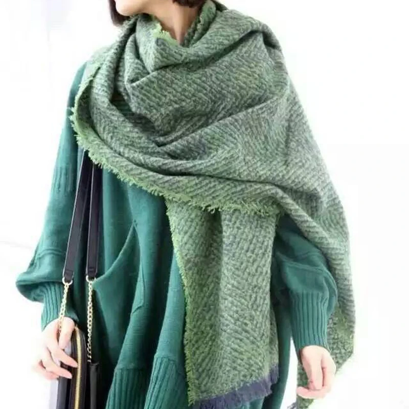 Winter European and American new style trend imitation cashmere fashion shawl scarf