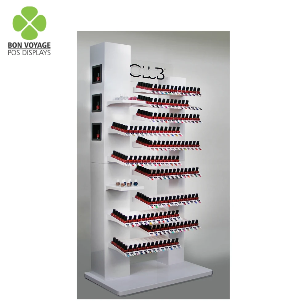 New design customized metal nail polish display stand